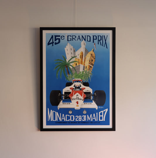 Formula 1 Poster Monaco - 1987