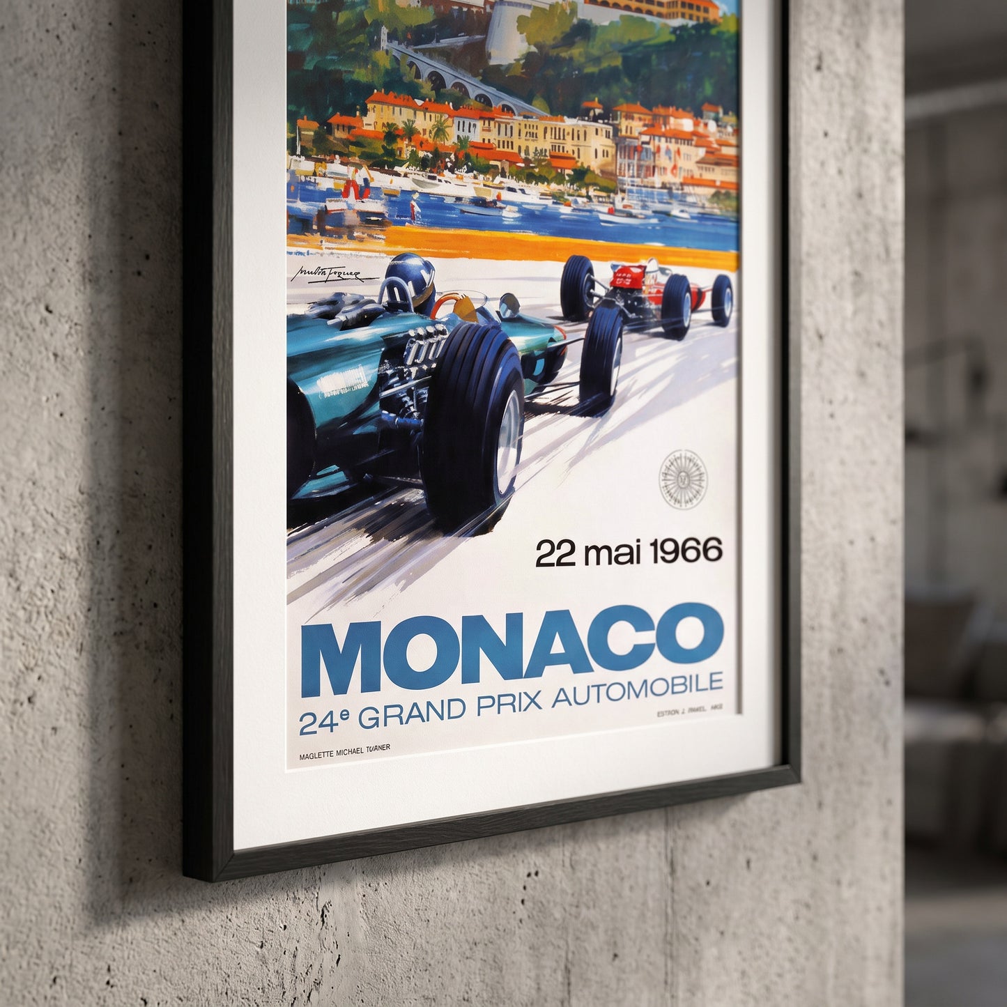 Monaco Grand Prix 22 mai 1966 Poster | 50 x 70 cm