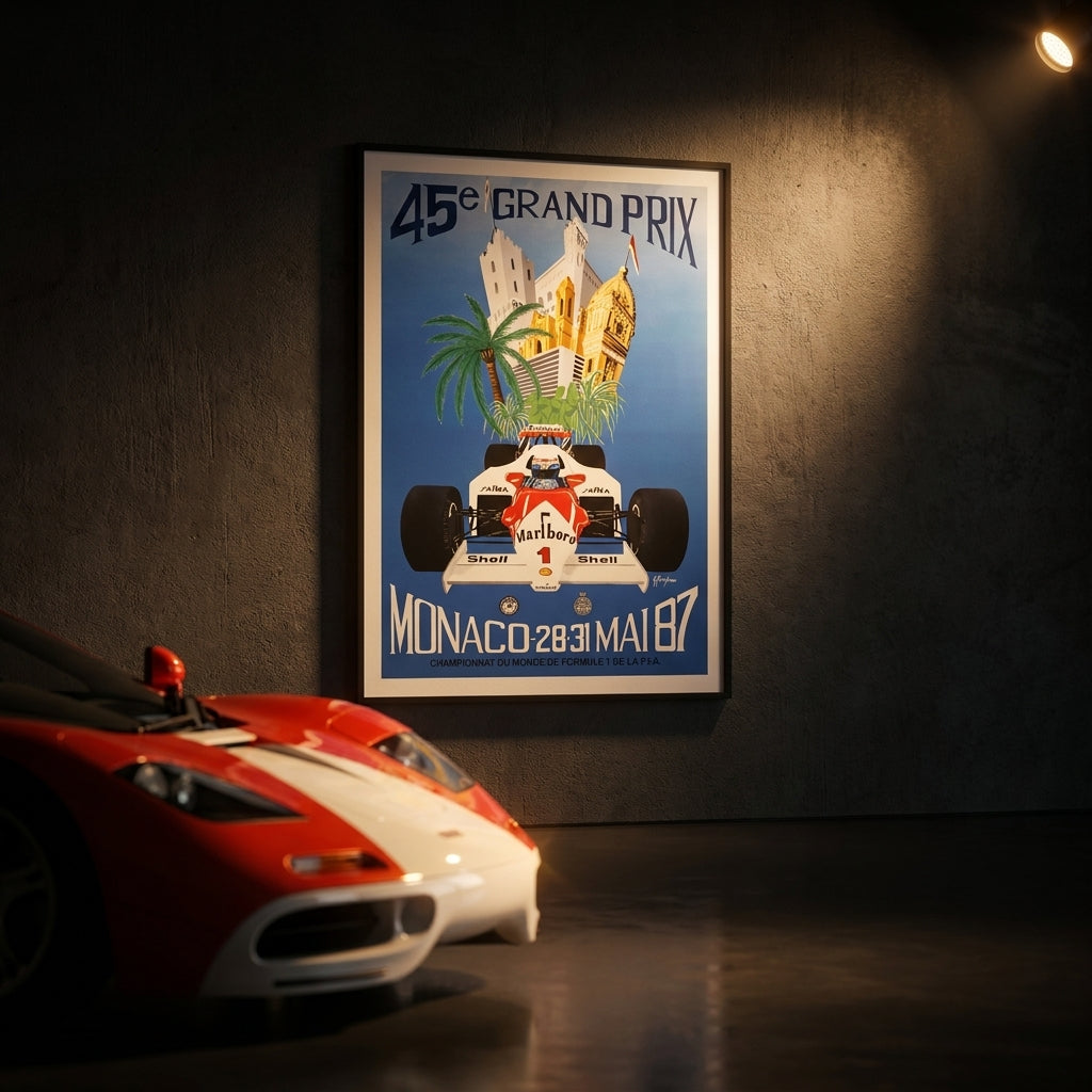 Formula 1 Poster Monaco - 1987