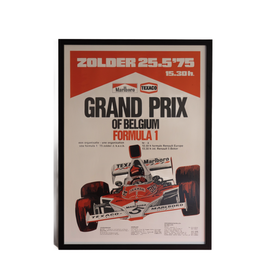 Formula 1 Poster - Grand Prix of Belgium 1975