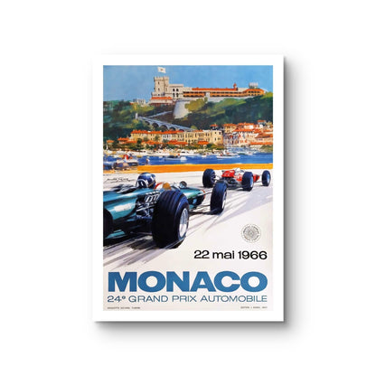 Monaco Grand Prix 22 mai 1966 Poster | 50 x 70 cm