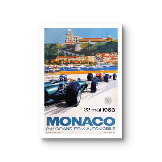 Monaco Grand Prix 22 mai 1966 Poster | 50 x 70 cm