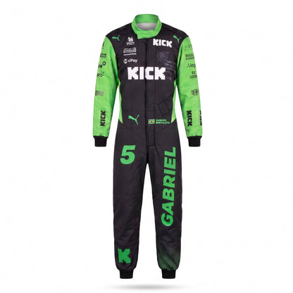 Official Race-Worn Gabriel Bortoleto 2025 Kick Sauber F1 Suit – Signed by Bortoleto