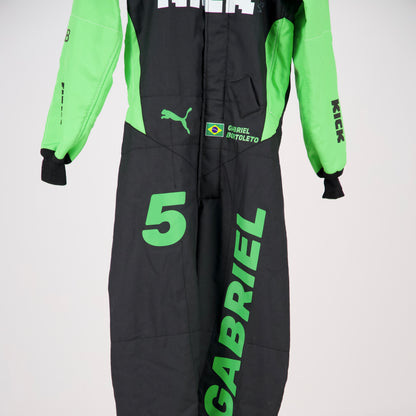 Official Race-Worn Gabriel Bortoleto 2025 Kick Sauber F1 Suit – Signed by Bortoleto