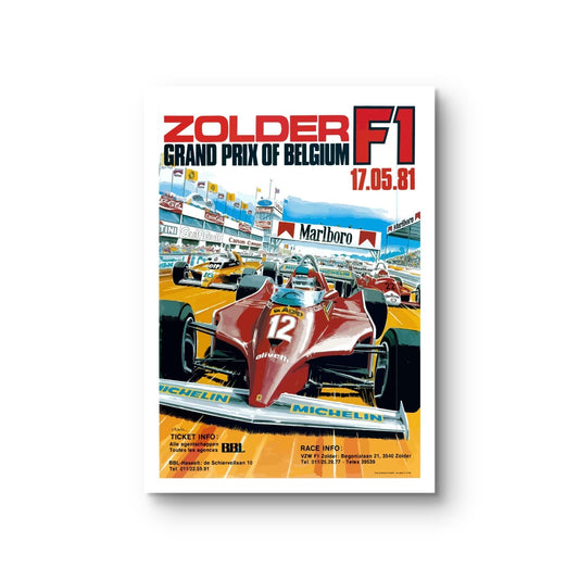Formula 1 poster - Belgium Zolder 17-05-1981