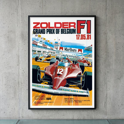 Formula 1 poster - Belgium Zolder 17-05-1981
