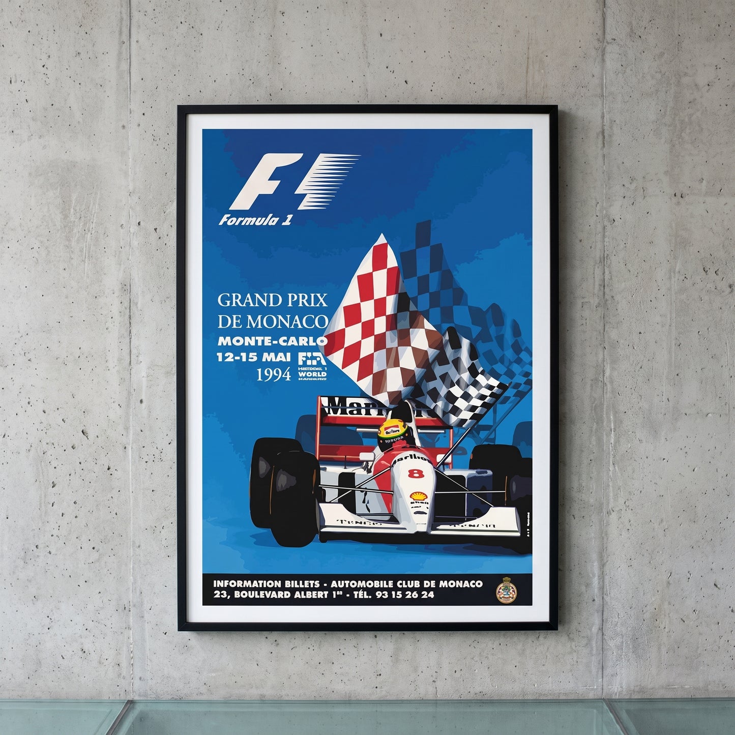 Formula 1 Poster - Grand Prix de Monaco 12-15-1994