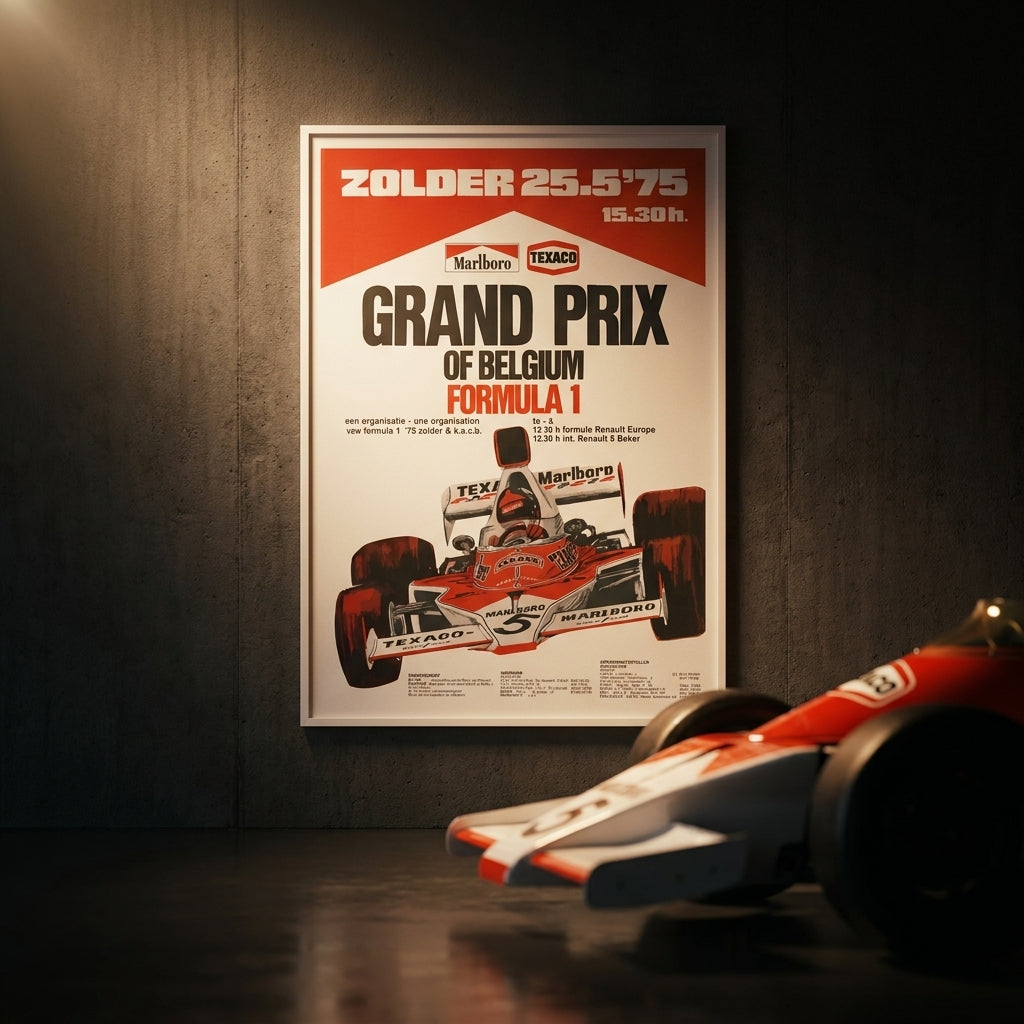 Formula 1 Poster - Grand Prix of Belgium 1975 | 50 x 70 cm