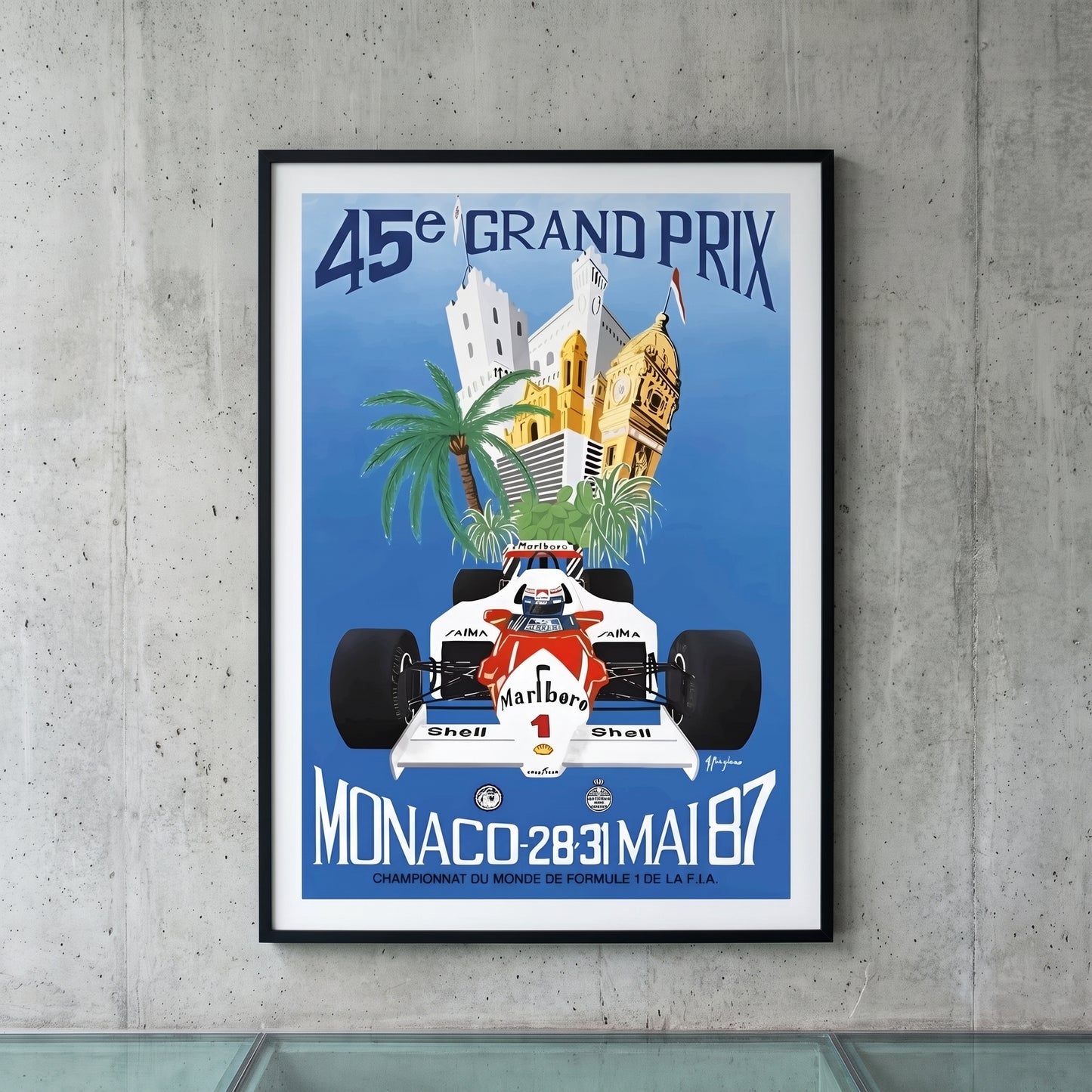 Formula 1 Poster Monaco - 1987